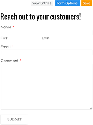 Easy to use, customisable website contact forms