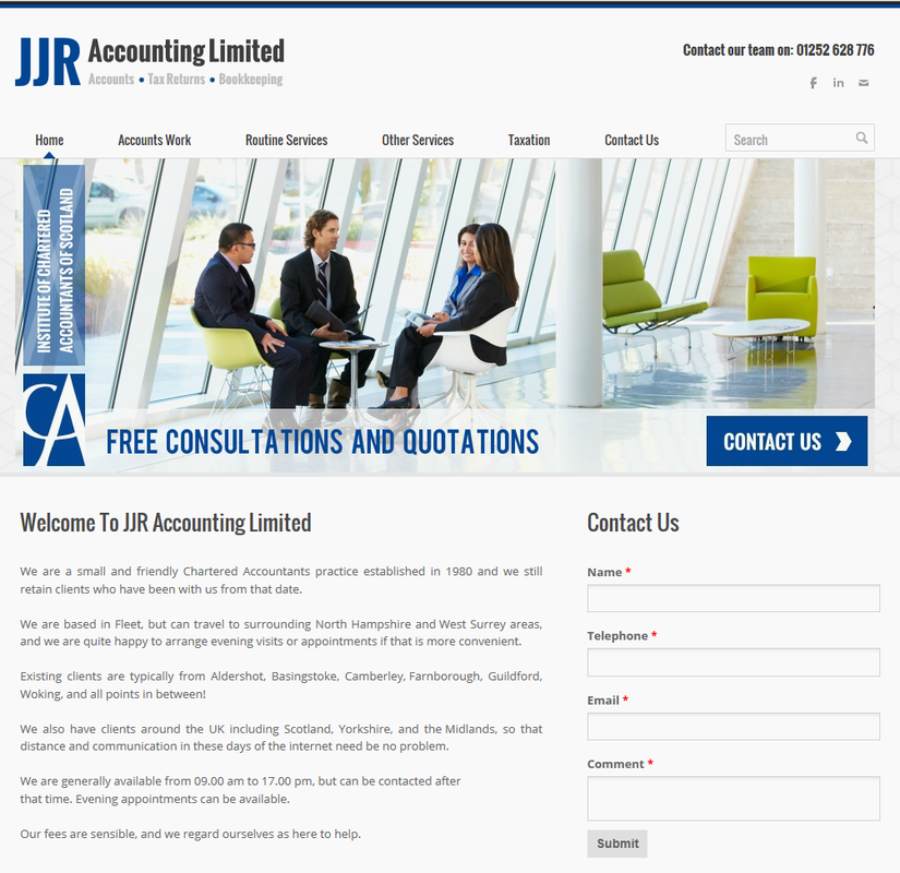 JJR Accounting Website Design Project
